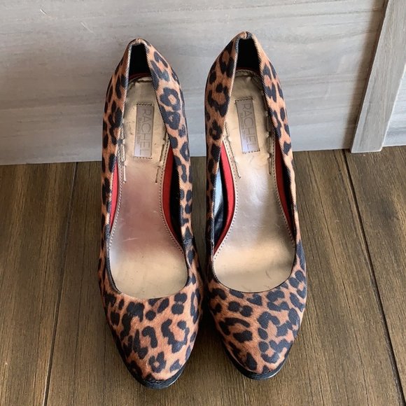 Rachel by Rachel Roy Kimi Leopard Spiked Heels - 7 - Picture 2 of 6